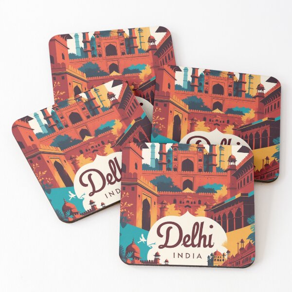 Item preview, Delhi India Vintage Travel Tourism  designed and sold by TravelersGems.