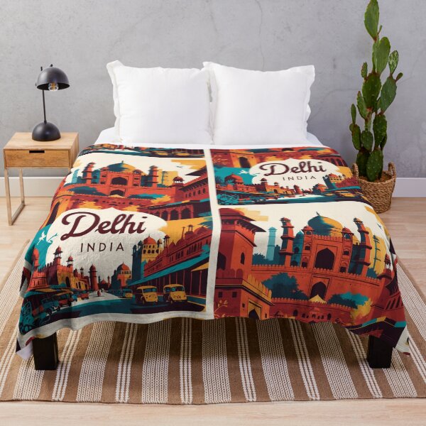 Item preview, Delhi India Vintage Travel Tourism  designed and sold by TravelersGems.