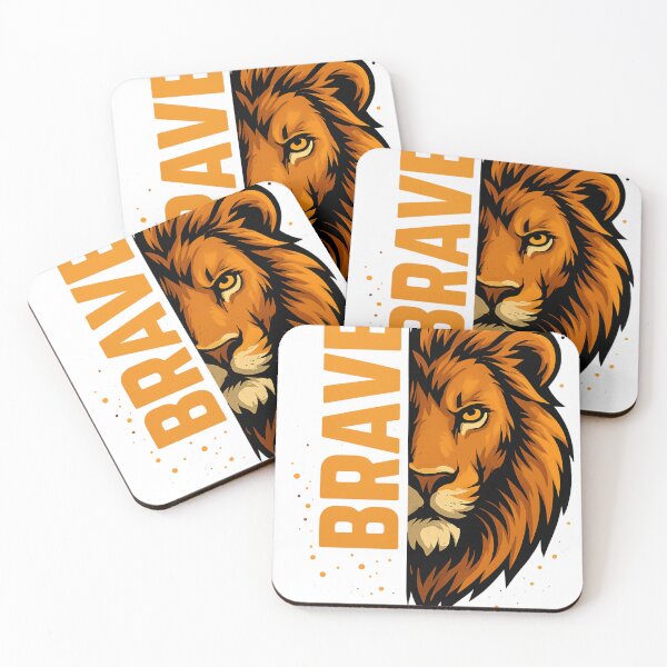 Item preview, BRAVE Lion – Fierce and Fearless Big Cat Graphic Design designed and sold by VIBE CRAFT STUDIO.