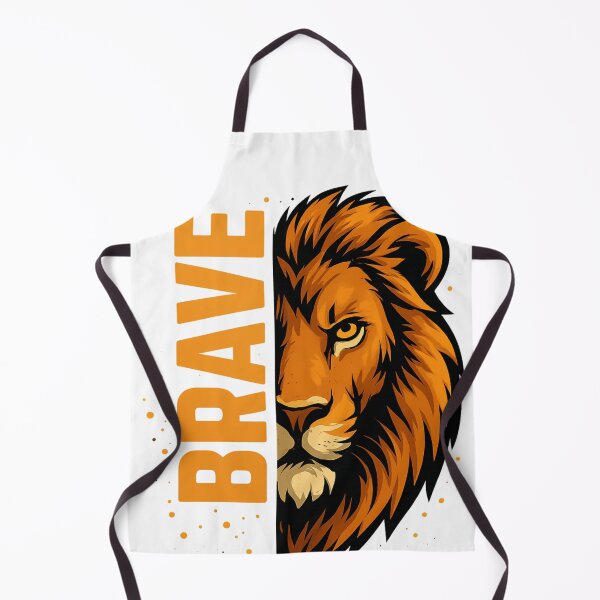 Item preview, BRAVE Lion – Fierce and Fearless Big Cat Graphic Design designed and sold by VIBE CRAFT STUDIO.
