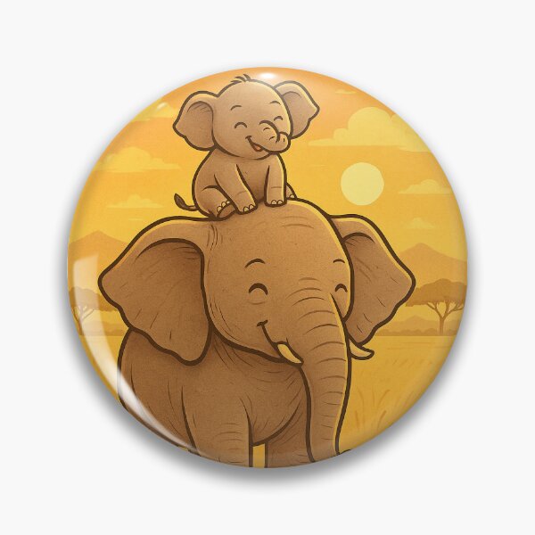 Item preview, Mom You're My Whole World – Cute Elephant and Baby Safari Mother’s Day Art designed and sold by Patternicity.