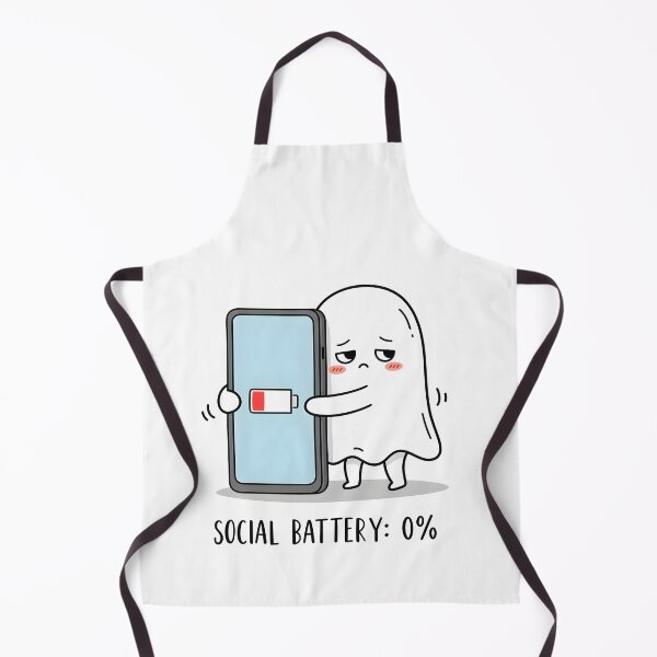 Item preview, Social Battery 0% Ghost designed and sold by Arcane-Aesthete.