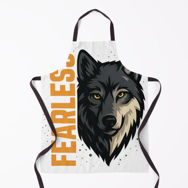 Item preview, FEARLESS Wolf – Bold Half-Face Wild Animal Design for T-Shirts & Gifts designed and sold by VIBE CRAFT STUDIO.