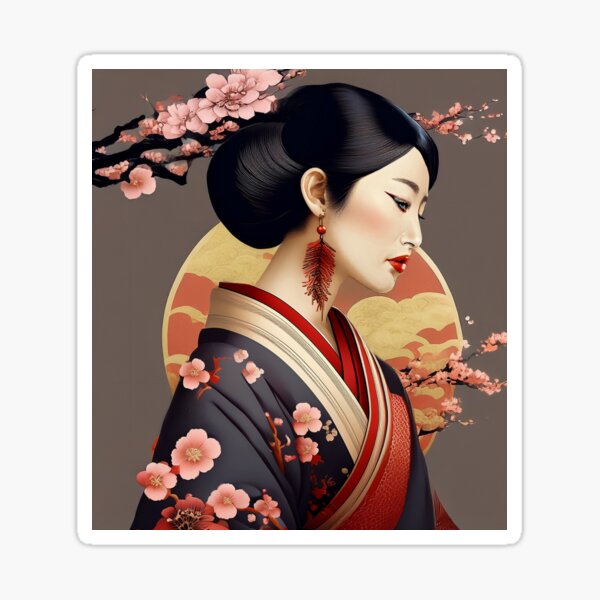 Geisha's Whisper Sticker