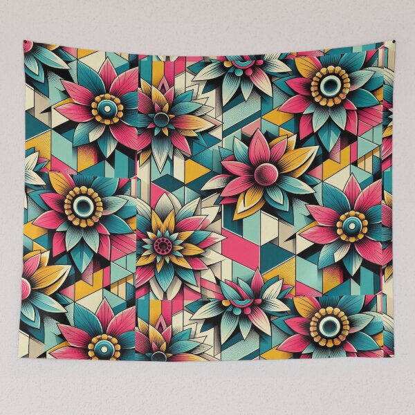 Item preview, Geometric flowers  designed and sold by Dogandesighn.