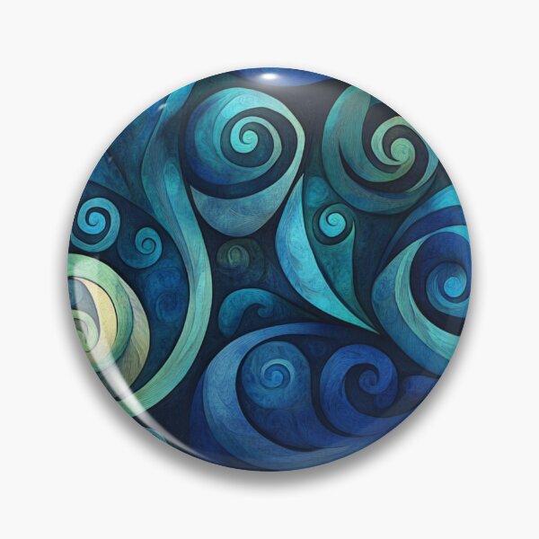 Item preview, New Zealand Māori Paua Pattern Koru Design 396 designed and sold by GrinGalore.