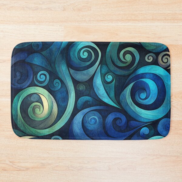 Item preview, New Zealand Māori Paua Pattern Koru Design 396 designed and sold by GrinGalore.