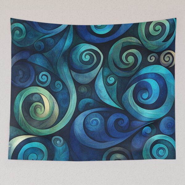 Item preview, New Zealand Māori Paua Pattern Koru Design 396 designed and sold by GrinGalore.