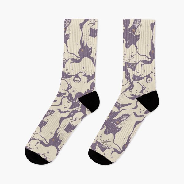 Item preview, Library Ghosts - Grey Purple designed and sold by appleyards.