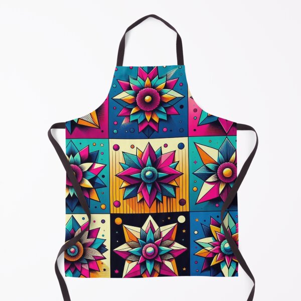 Item preview, Colorful geometric flowers designed and sold by Dogandesighn.