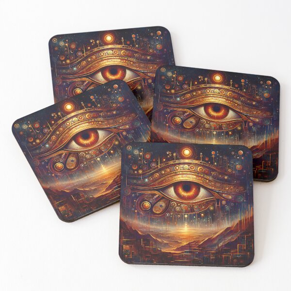Item preview, Eye of Horus – Mystical Egyptian Symbol Art for Vision & Protection designed and sold by Stoneflower-Art.
