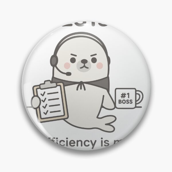 Item preview, ESTJ kawaii seal – the cutest MBTI boss ever! designed and sold by SealSquad.