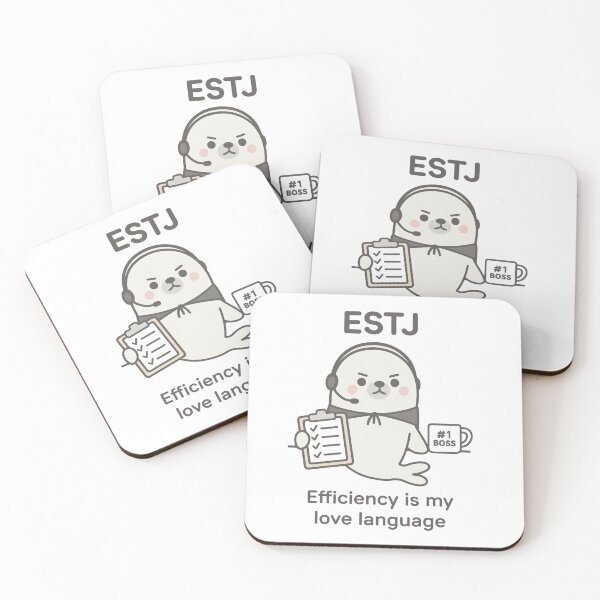 Item preview, ESTJ kawaii seal – the cutest MBTI boss ever! designed and sold by SealSquad.