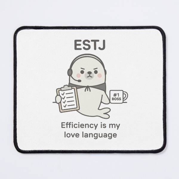 Item preview, ESTJ kawaii seal – the cutest MBTI boss ever! designed and sold by SealSquad.