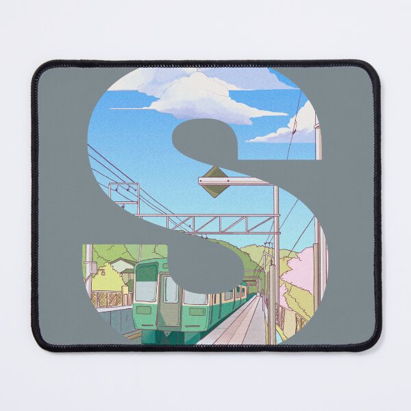 Item preview, S is for Station – Pastel Train Scene Inside a Letter designed and sold by Nadia-joy.
