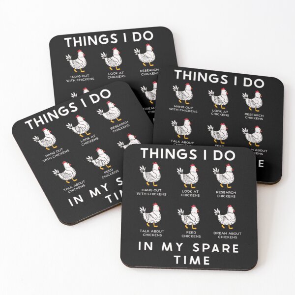 Item preview, Things I Do In My Spare Time - Chicken Lover Funny Art designed and sold by Colorful-Garden.
