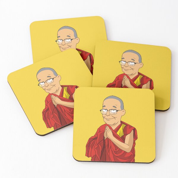 Item preview, Cartoon Dalai Lama designed and sold by MariaPencilArt.