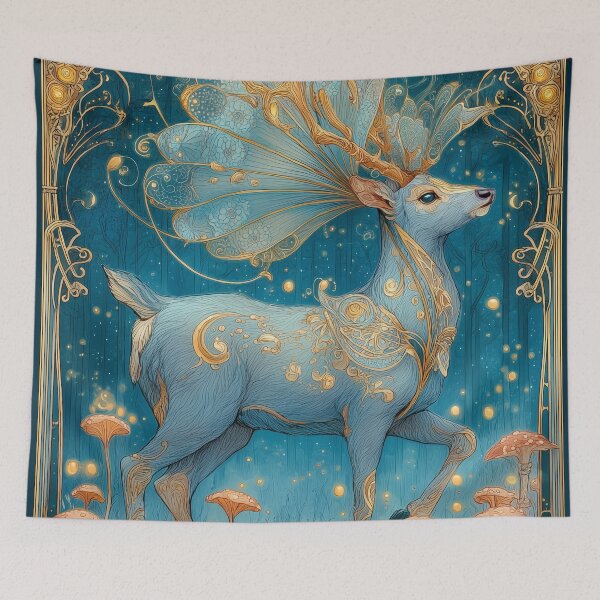 Item preview, Deer Veil Parade designed and sold by SporeandCanvas.