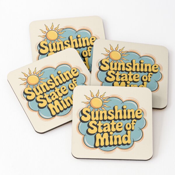 Item preview, Sunshine State of Mind Positive Summer Quote designed and sold by Jollys-ArtShop.