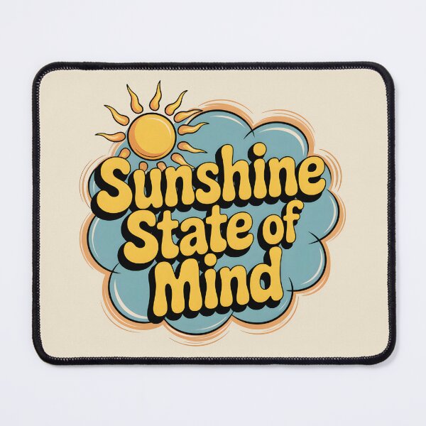 Item preview, Sunshine State of Mind Positive Summer Quote designed and sold by Jollys-ArtShop.