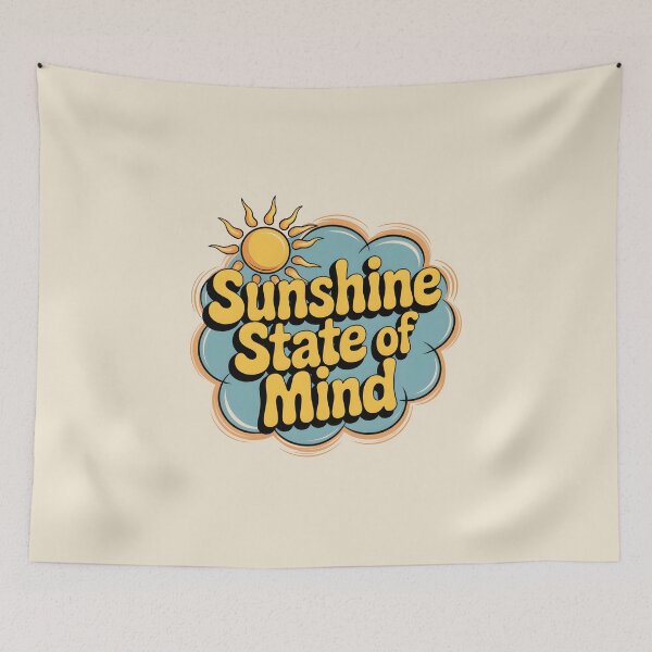 Item preview, Sunshine State of Mind Positive Summer Quote designed and sold by Jollys-ArtShop.