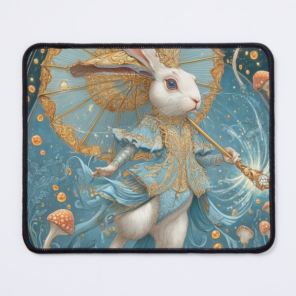 Item preview, Rabbit Umbrella Dance designed and sold by SporeandCanvas.
