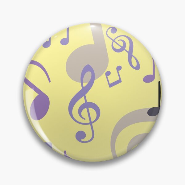Aperçu de l'œuvre Notes de musique mignonnes, motif de musique sur jaune clair créée et vendue par Yolanda Designs.