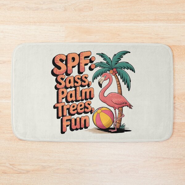 Item preview, SPF: Sass, Palm Trees, Fun Summer Vibes Quote designed and sold by Jollys-ArtShop.