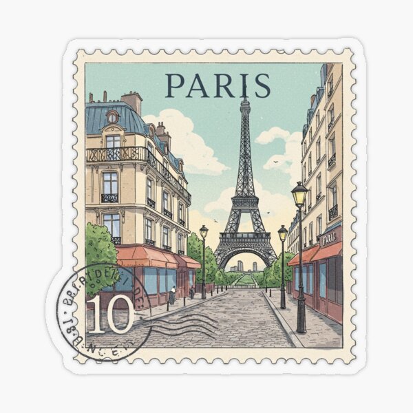 Item preview, Timbre-poste de France Paris designed and sold by brkvdesign.