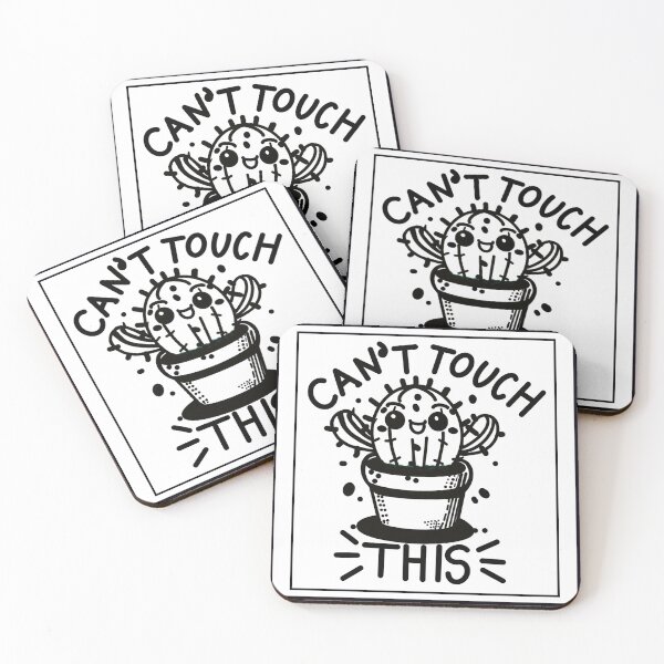 Item preview, Funny Cactus Pun – Can’t Touch This Kawaii Plant Design for Sass, Self-Care, and Spikey Vibes designed and sold by JW3164..
