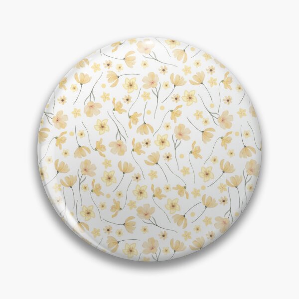 Item preview, Yellow Ditsy Watercolor Floral Seamless Pattern designed and sold by IrisAndIvy.