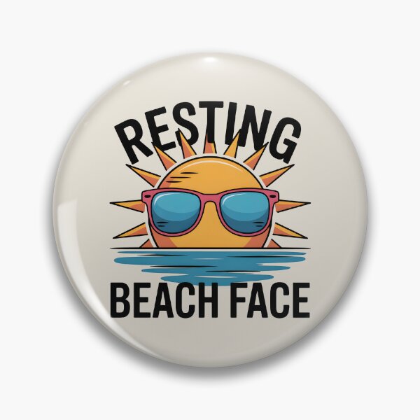 Item preview, Resting Beach Face Funny Summer Quote designed and sold by Jollys-ArtShop.