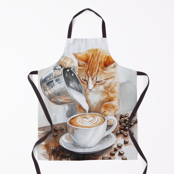 Item preview, Barista Cat designed and sold by prettykaler.