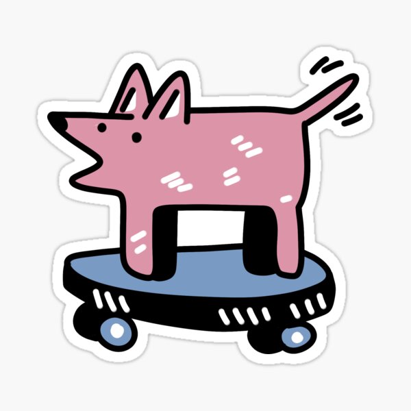 cool dog Sticker