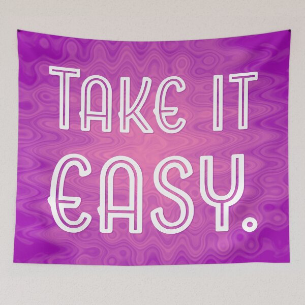 Item preview, Take it Easy - Peony and Violet Wave designed and sold by sillyjess.