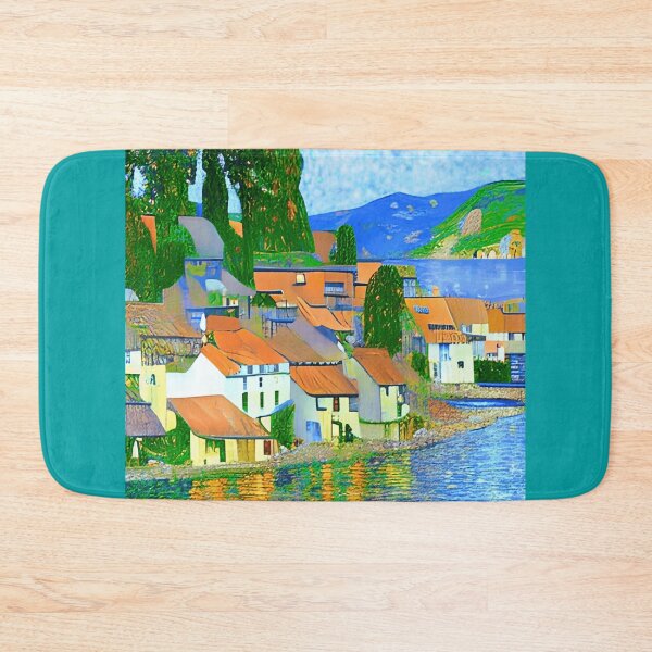 Item preview, Impressionist  Mediterranean Village by the Sea designed and sold by Marymarice.