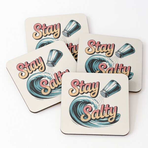 Item preview, Stay Salty Funny Ocean Vibes Summer Quote designed and sold by Jollys-ArtShop.