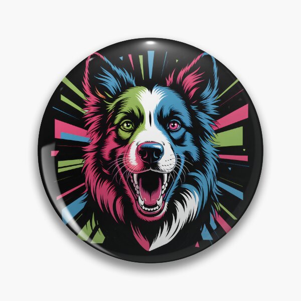 Item preview, Psychedelic Border Collie – Bold Dog Art designed and sold by Fragy72.