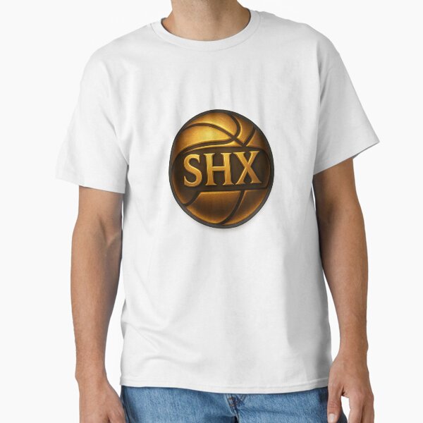Item preview, Golden Basketball SHX Logo | Glowing Emblem Design designed and sold by shxbrand.