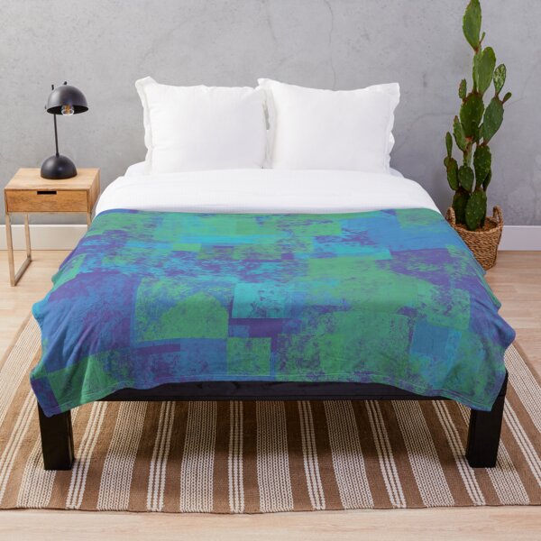 Item preview, Formas cuadradas geométricas abstractas púrpura verde pastel designed and sold by Yolanda Designs.
