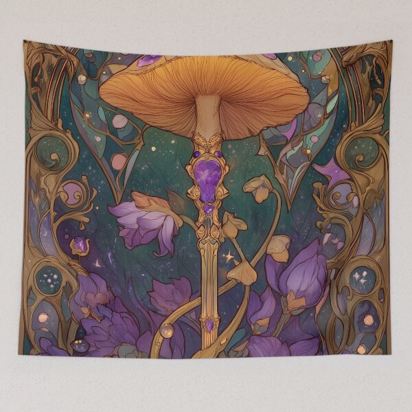 Item preview, Mushroom Scepter Glimmer designed and sold by SporeandCanvas.