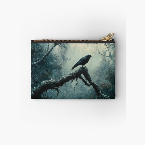 Item preview, A raven in the twilight forest by Elin Norrgård designed and sold by VelvetEchoArt.