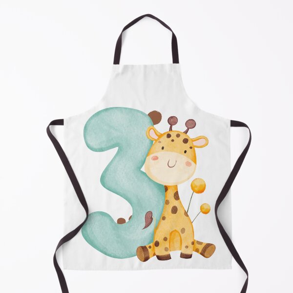 Item preview, Cute Baby Giraffe & Number 3 Heart Design – 3rd Birthday Decoration or Keepsake designed and sold by TwoDotsStudio.