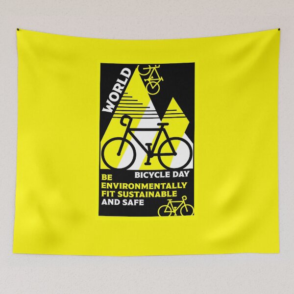 Item preview, World Bicycle Day Graphic Art Gift designed and sold by happygiftideas.