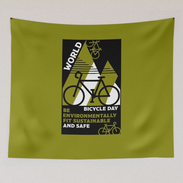 Item preview, World Bicycle Day Graphic Art Gift designed and sold by happygiftideas.