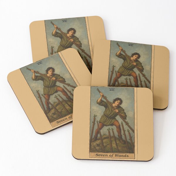 Item preview, Tarot: Seven of Wands designed and sold by skoolsarecool.