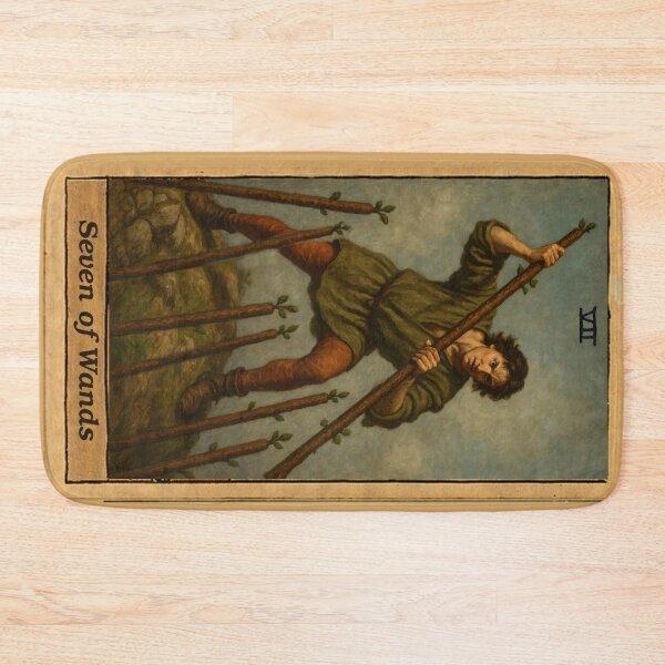 Item preview, Tarot: Seven of Wands designed and sold by skoolsarecool.