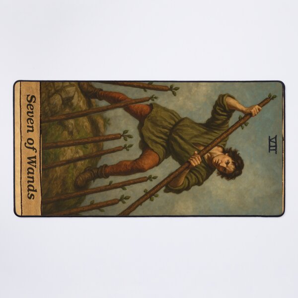 Item preview, Tarot: Seven of Wands designed and sold by skoolsarecool.