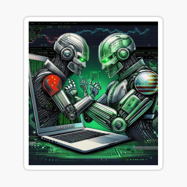 AI battle Sticker