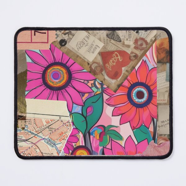 Item preview, Pink flowers collage designed and sold by GasconyPassion.